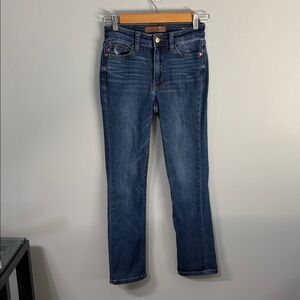 Judy Blue jeans women’s size 1 size 25 blue skinny fit capri